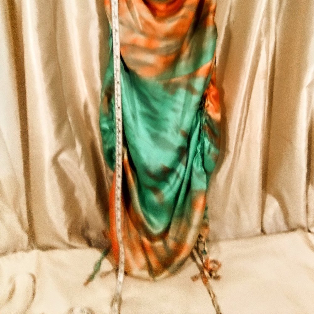 Satiny Sexy Ruched Dress